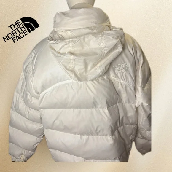 The North Face 2000 Retro Nuptse Puffer Down Jacket Gardenia White 700 Down XL - Picture 15 of 16